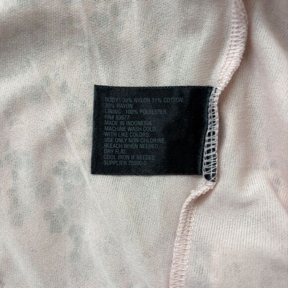 Worthington Lace Blouse Size M Dusty Pink Romantic Feminine Fairy Dainty Preppy - Picture 9 of 11